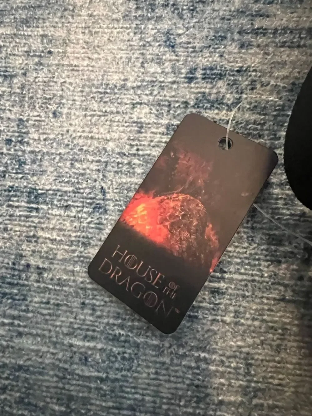 HBO Buckle-Down House of The Dragon Black Red Flame Faux Leather Crossbody Bag